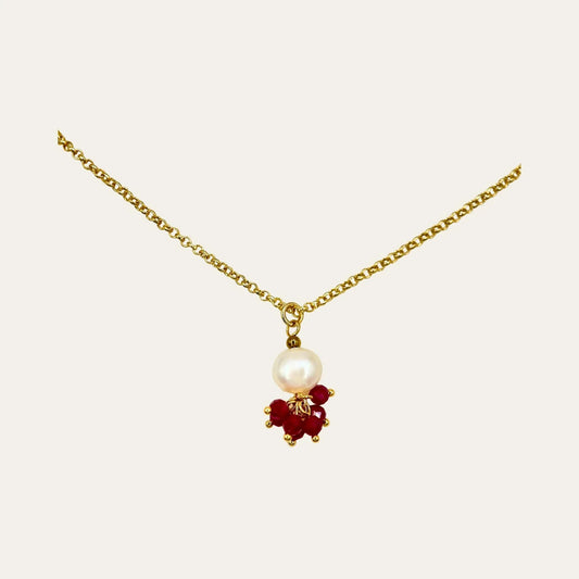 Collar_Belen_Rojo_sin_fondo - Coca Johnson Joyas - Chile