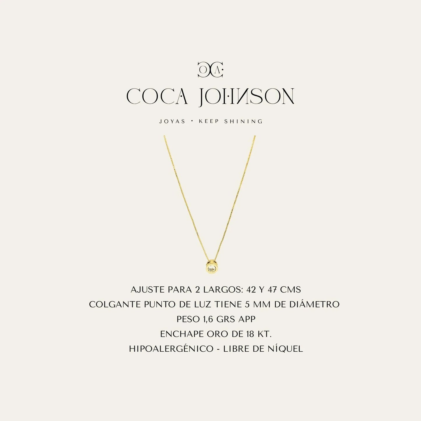 Collar Luz - Golden