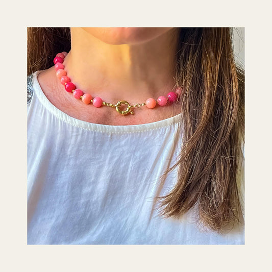 Collar Peonies Gold