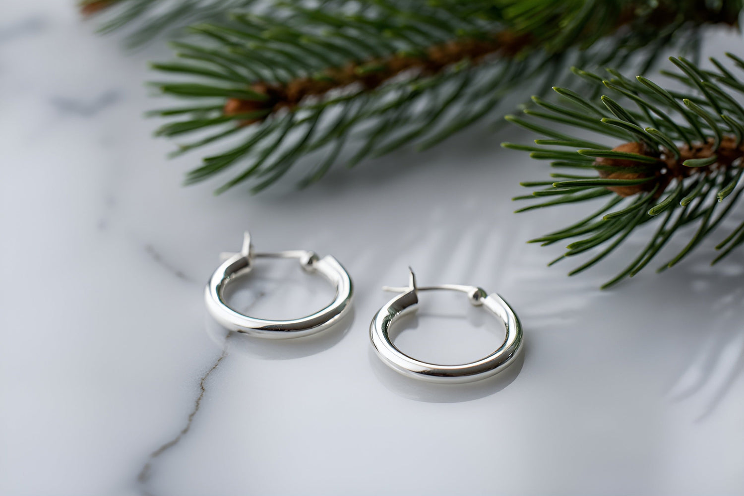 Collar y Pulsera de Plata sobre una caja de la marca Coca Johnson Joyas