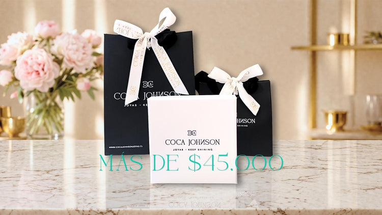 Packaging sobre mármol indica rango de precios sobre 45000
