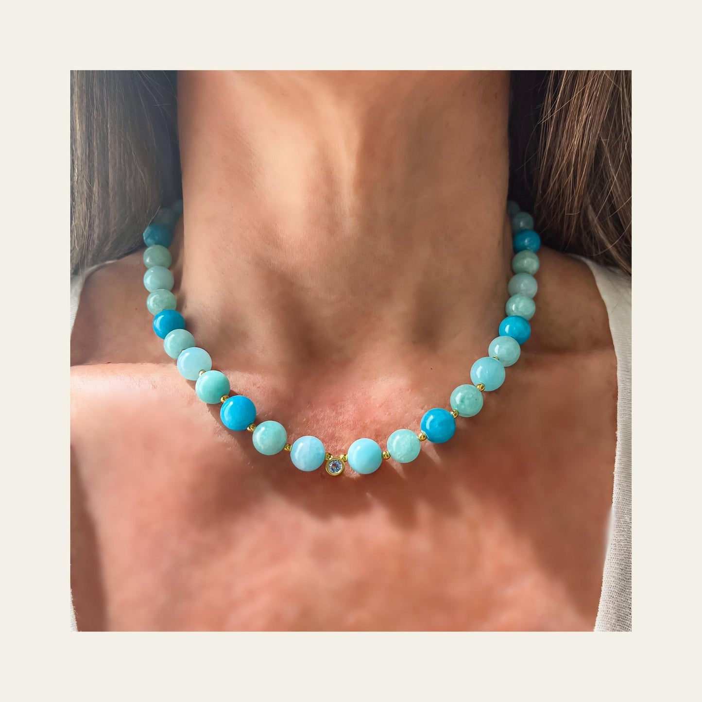 Collar Aqua Gold