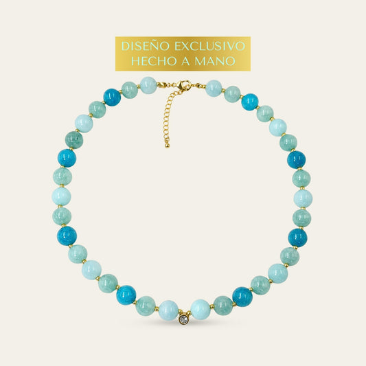 Collar Aqua Gold