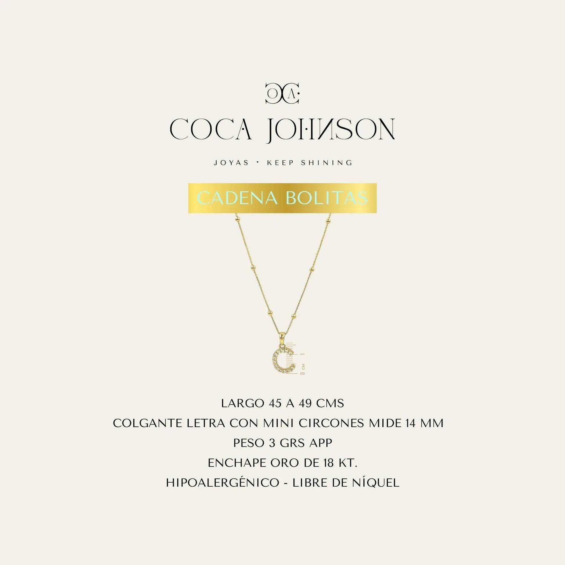Collar Letra con Circones