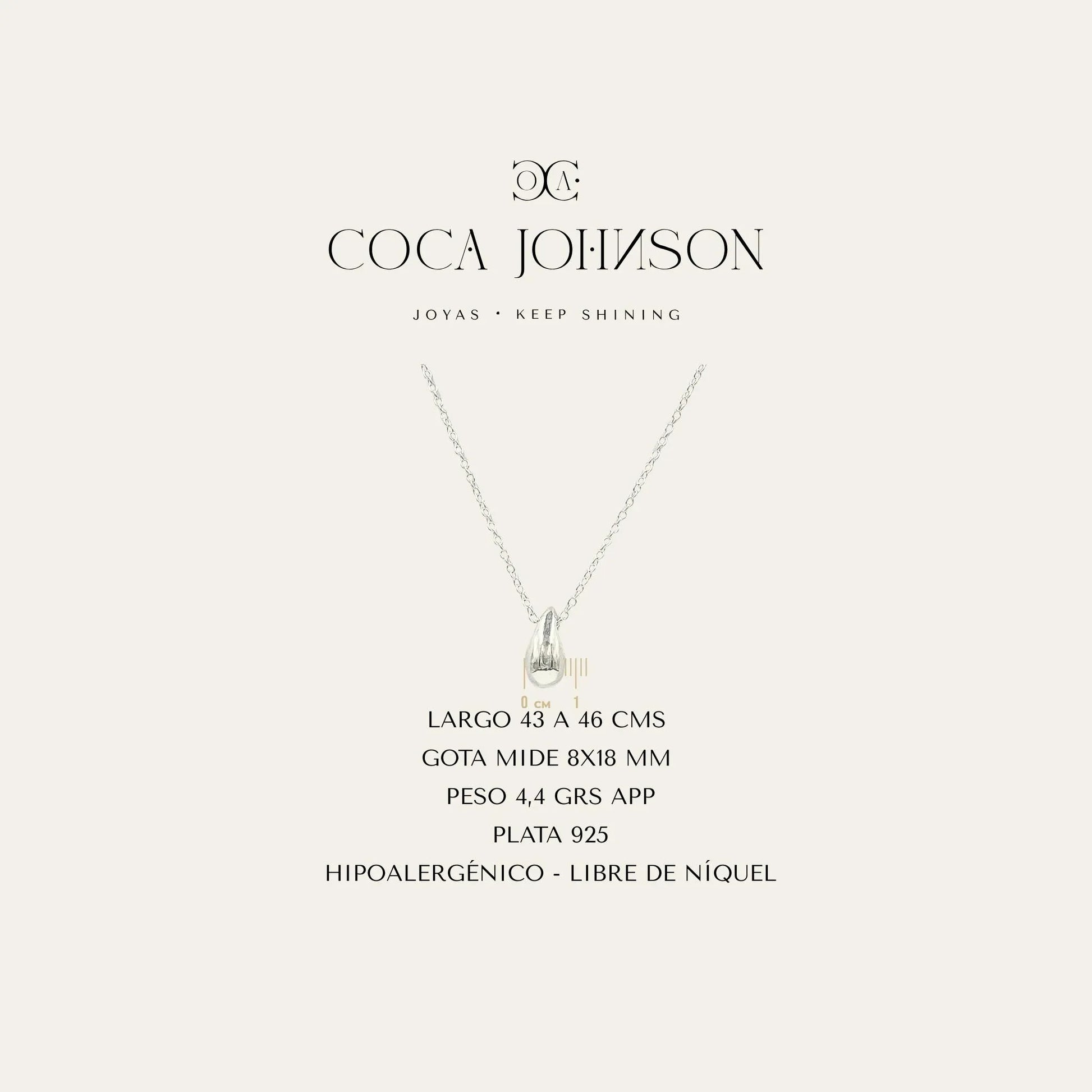 Collar Silver Drop