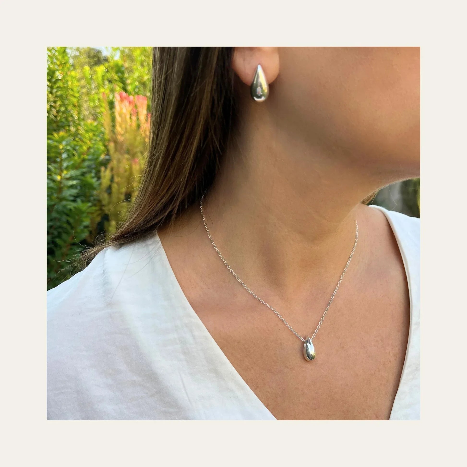 Collar Silver Drop