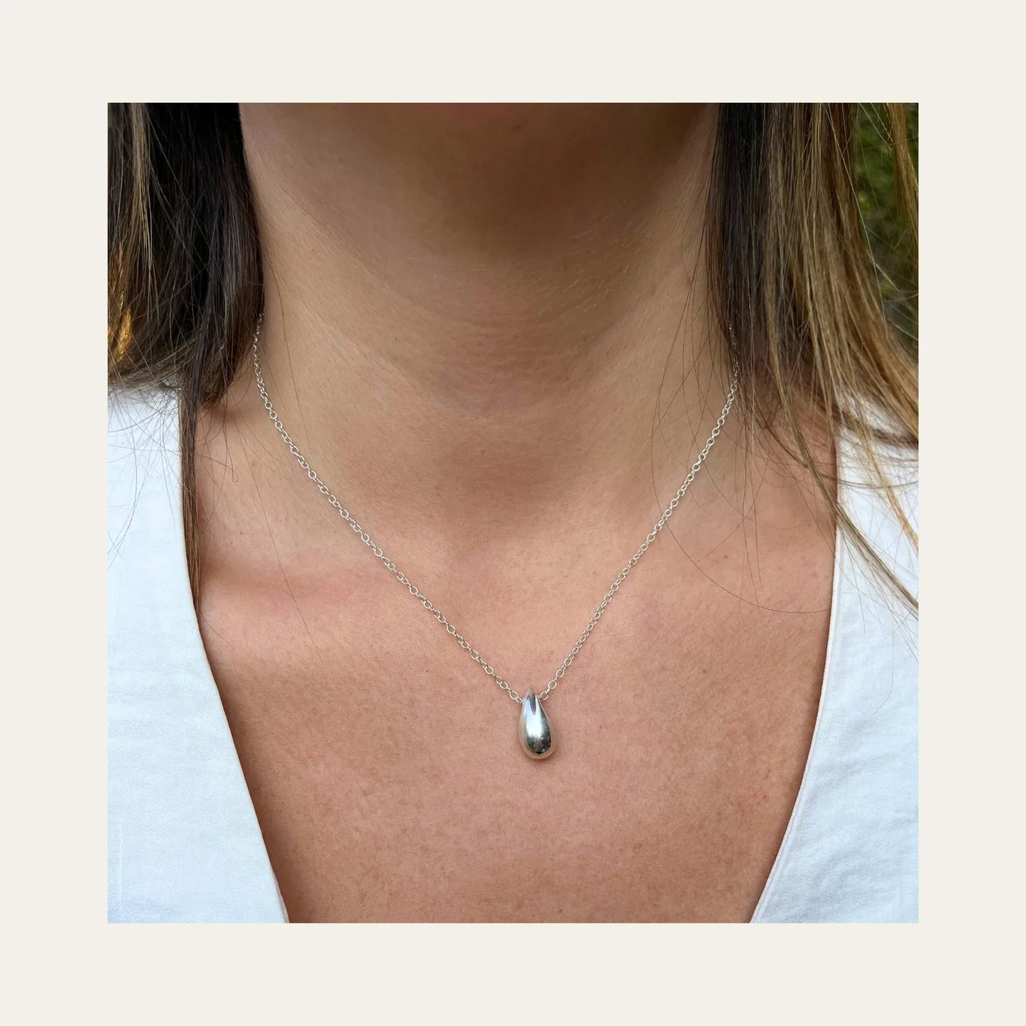 Collar Silver Drop