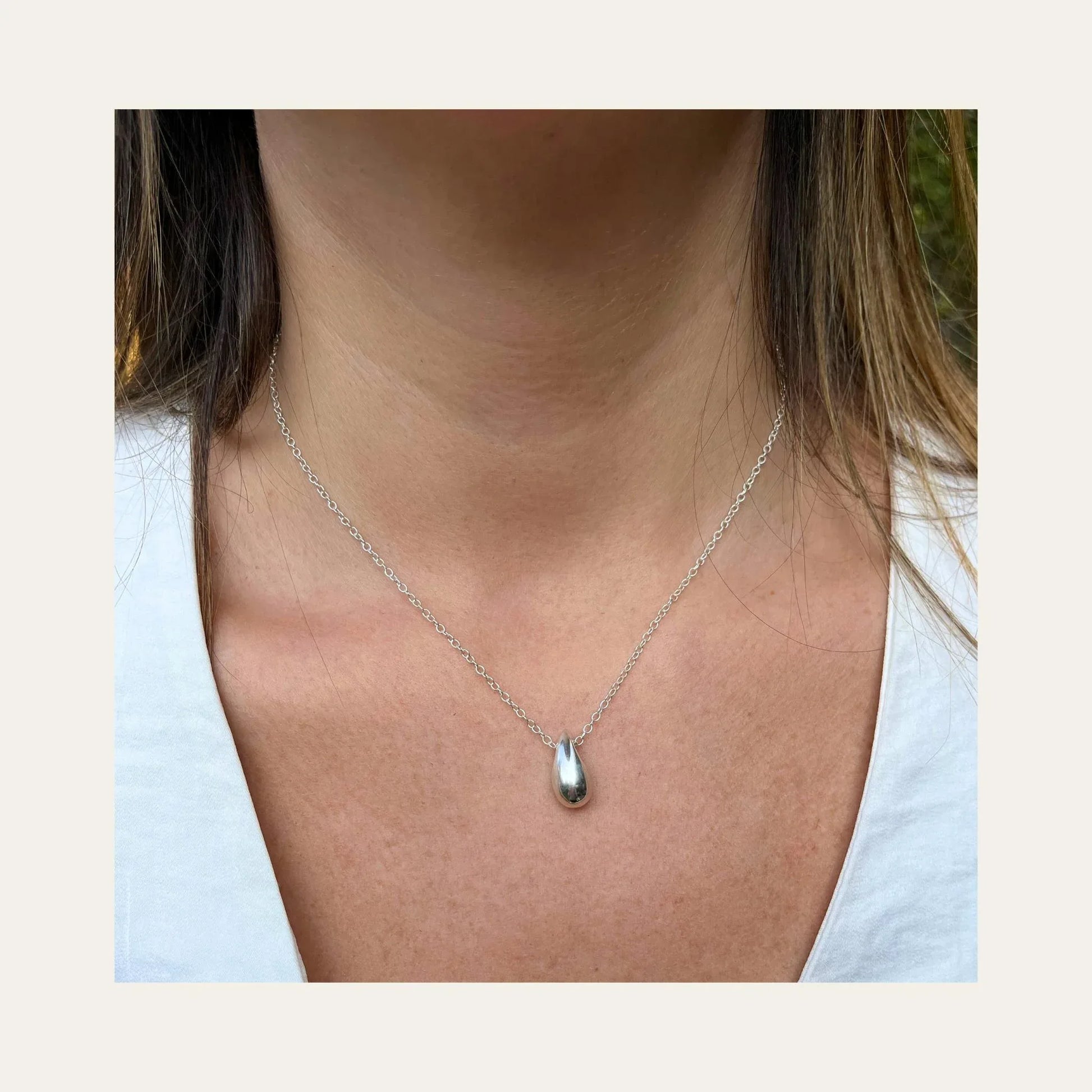 Collar Silver Drop
