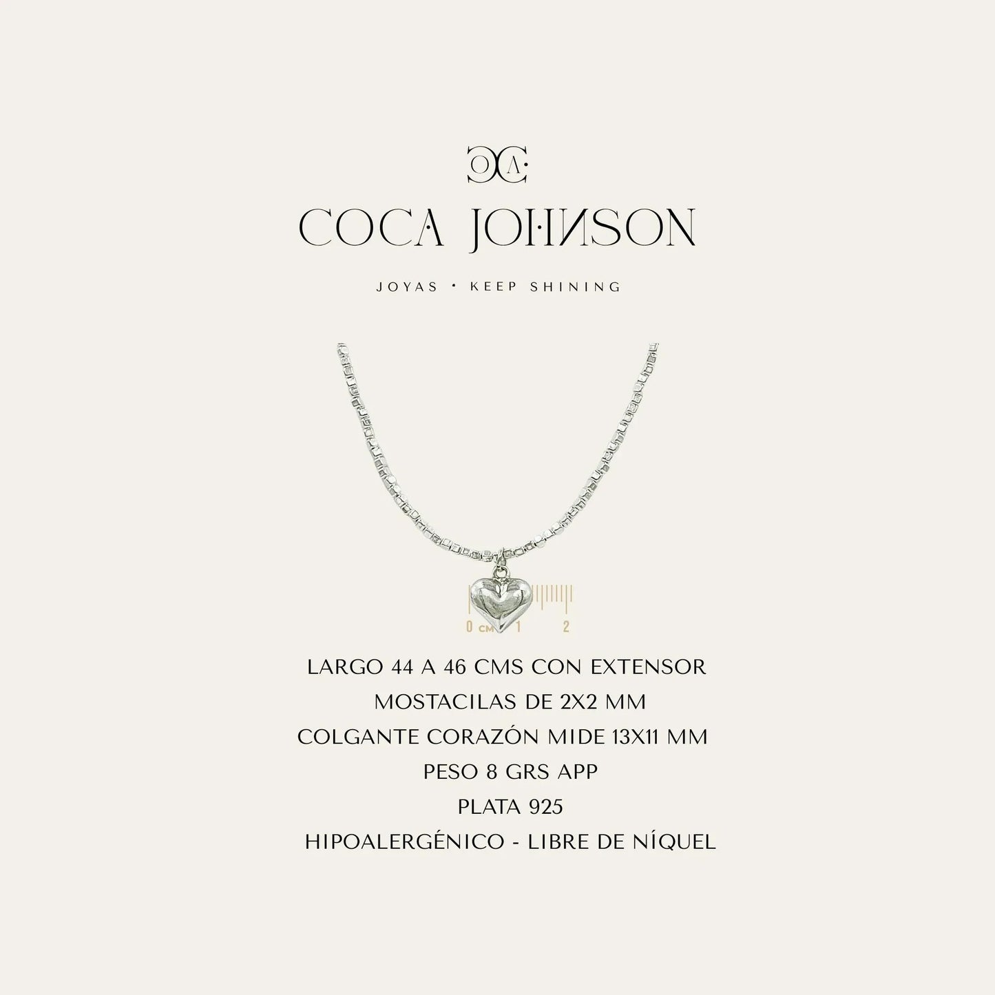Collar Silver Love