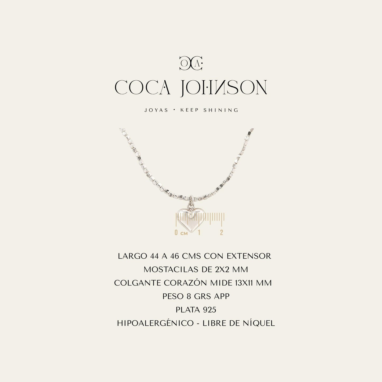 Collar Silver Love