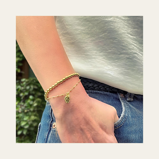 Pulsera Virgen María Gold