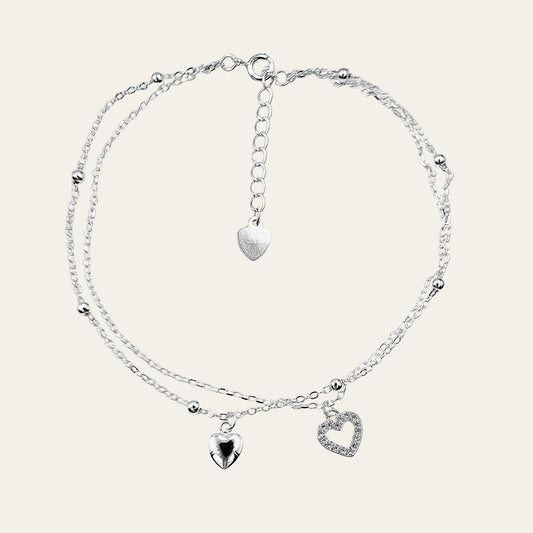 Tobillera two Hearts